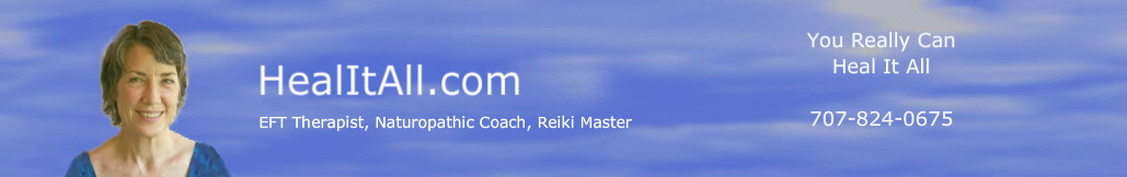 EFT therapy, naturopathic health coach, Reiki master Santa Rosa