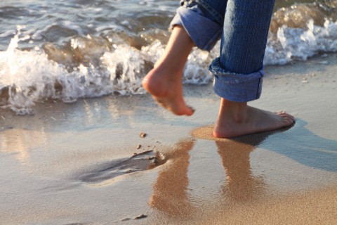 grounding barefoot